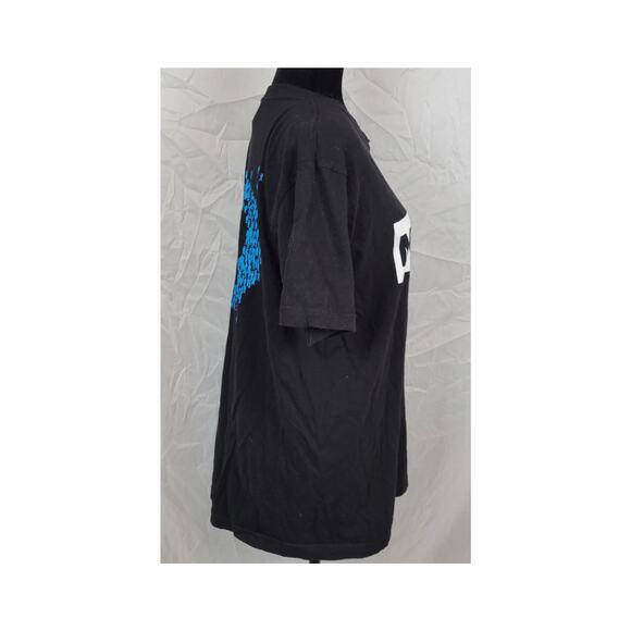 American Apparel Move On Black & Blue Graphic Tee Men's Large - Picture 2 of 4